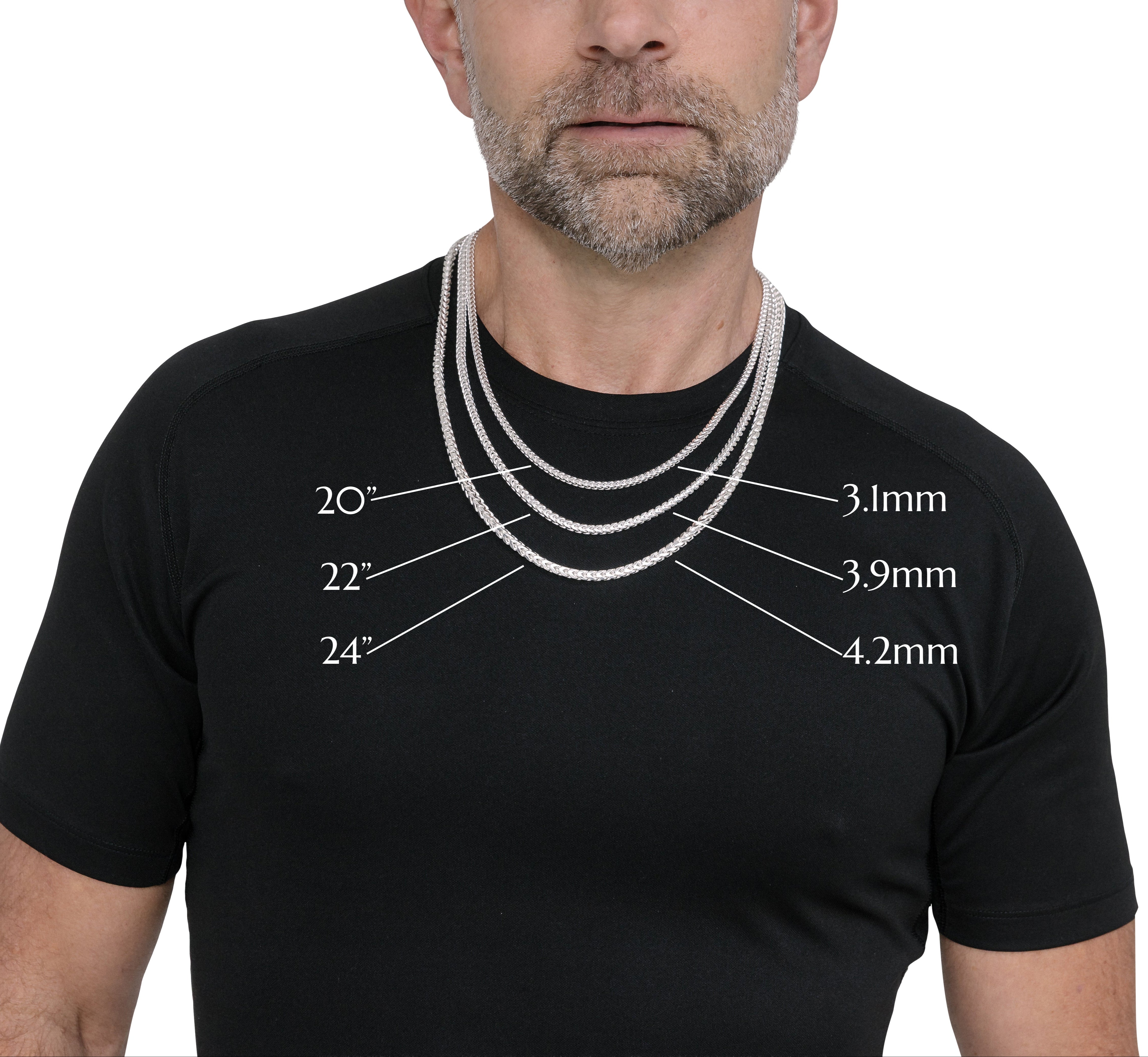 Franco Necklace, 3.1mm