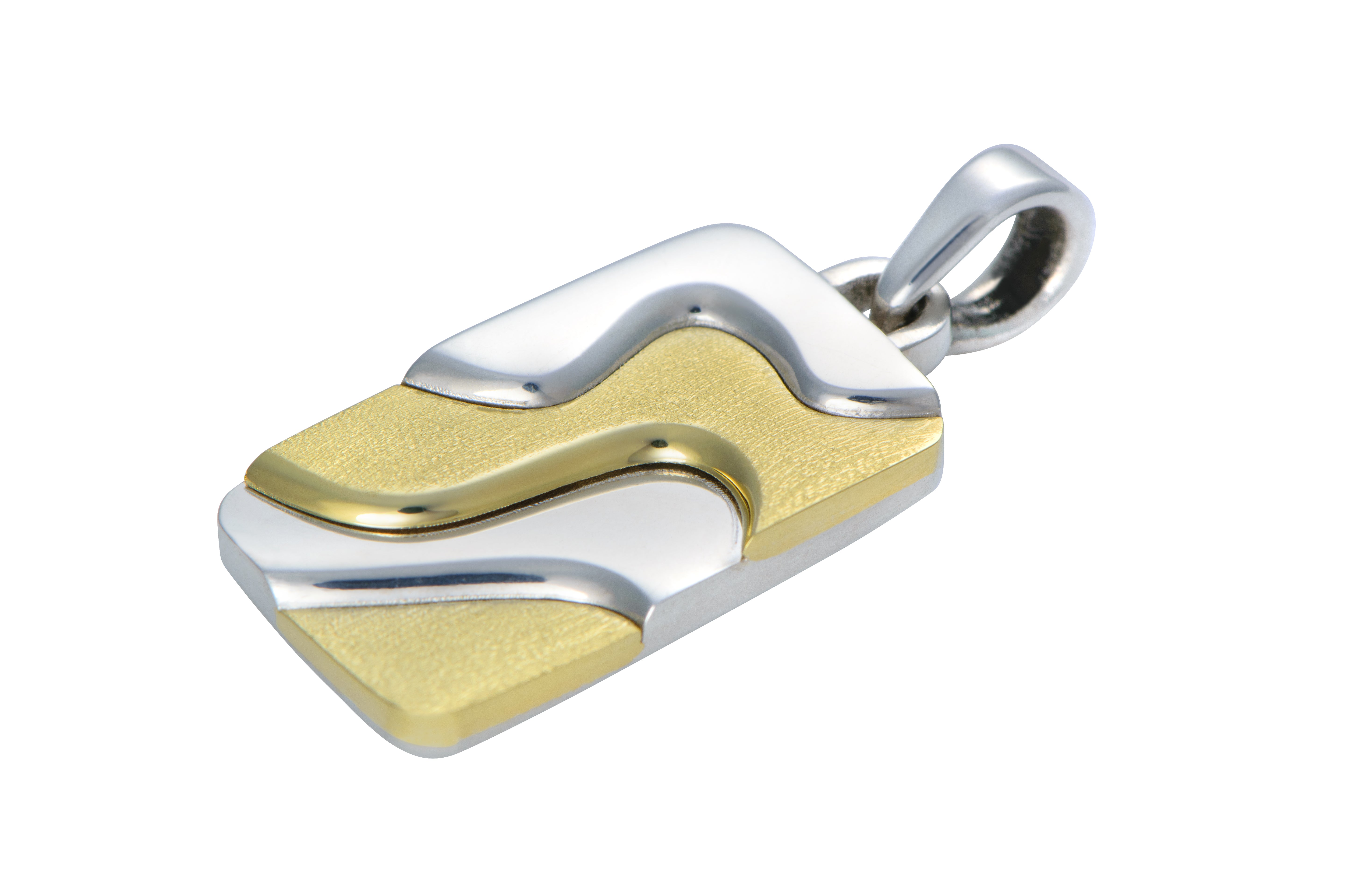Coastal Dunes Pendant in Yellow & White