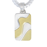 Coastal Dunes Pendant in Yellow & White